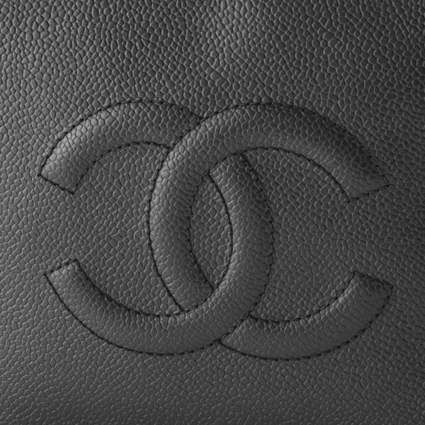 340200kwh390414 5 Chanel Hand Tote Bag 2way Vanity Bag Horizontal Caviar Skin