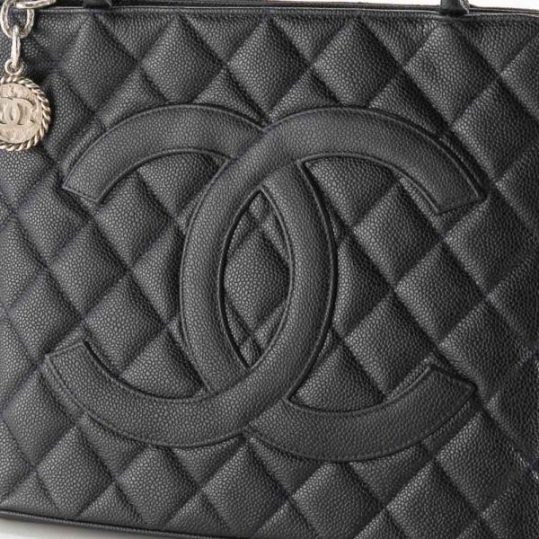 340200kwh390459 6 Chanel Caviar Skin Reproduction Tote Bag Navy