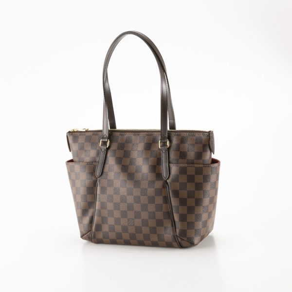 340200kwh490181 Louis Vuitton Totally PM Damier Canvas Tote Bag Handbag Brown