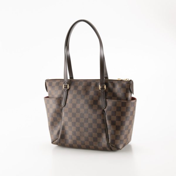 340200kwh490181 1 Louis Vuitton Totally PM Damier Canvas Tote Bag Handbag Brown