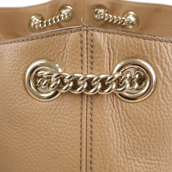 36843 18 8 Gucci Soho Leather Chain Shoulder Bag Beige