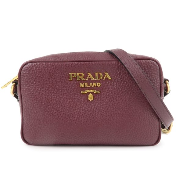 37142 16 1 Prada Leather Crossbody Shoulder Bag Purple