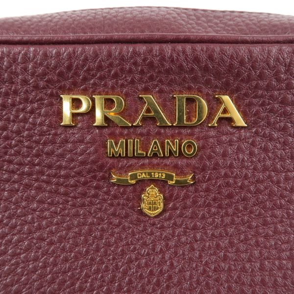 37142 16 7 Prada Leather Crossbody Shoulder Bag Purple