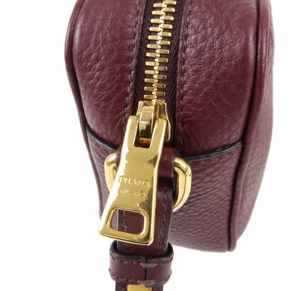 37142 16 9 Prada Leather Crossbody Shoulder Bag Purple