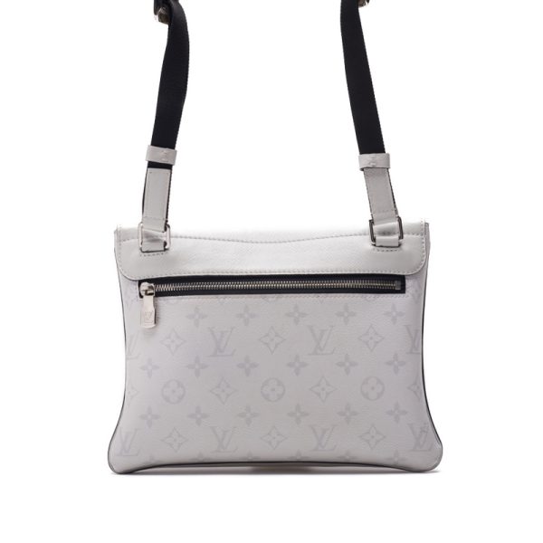 4 Louis Vuitton Monogram Taiga Rama Flap Messenger Bag White