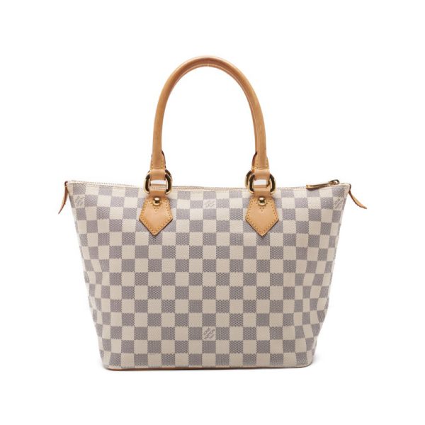 4 Louis Vuitton Damier Azur Saleya PM Tote Bag White