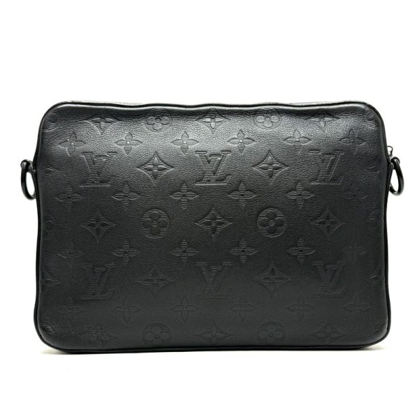 4 Louis Vuitton Monogram Calf Leather Shoulder Bag Black