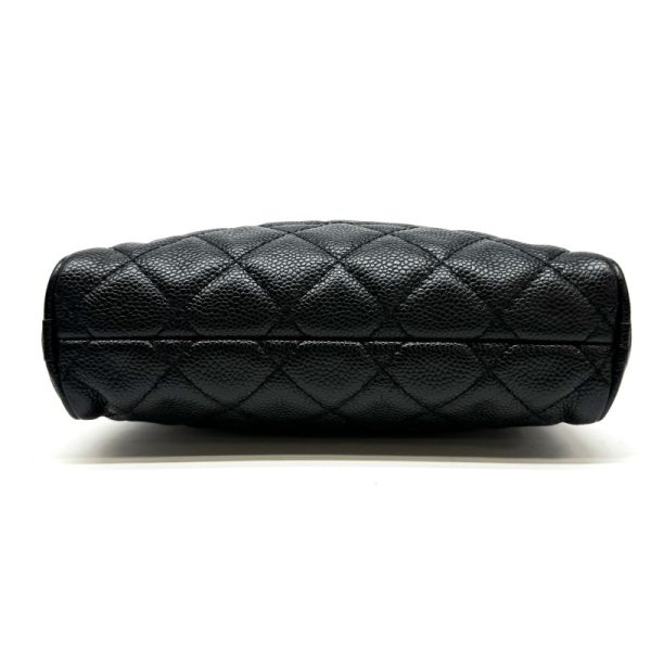 4 Chanel Matelasse Caviar Skin Shoulder Bag Black