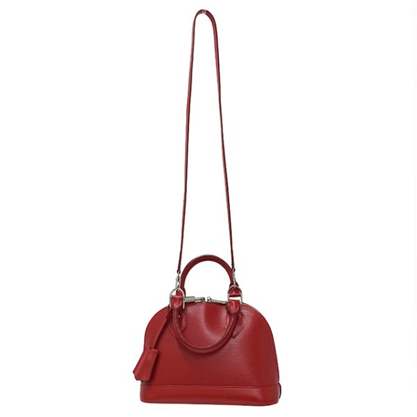 4 Louis Vuitton Alma BB Epi Handbag Red