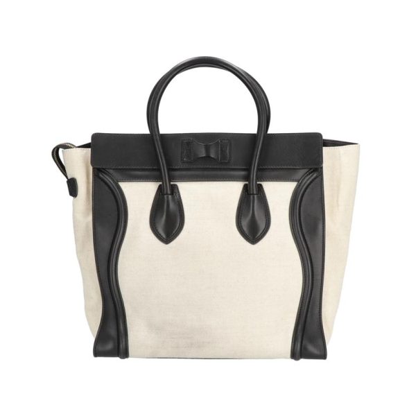 41645 2 Celine Canvas Luggage Tote Bag