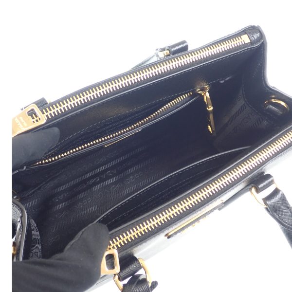 43294 07 Prada Galleria Small Handbag Shoulder Bag Black