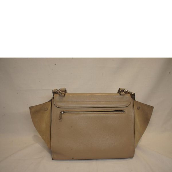 43311 2 Celine Calf Suede Trapeze 2 Way Hand Bag