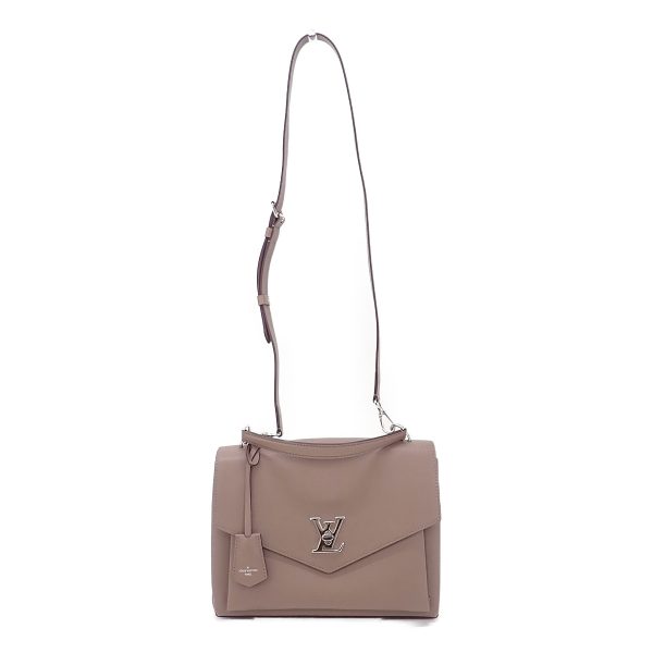 434517 02 Louis Vuitton My Lock Me Satchel 2way bag Taupe Grace