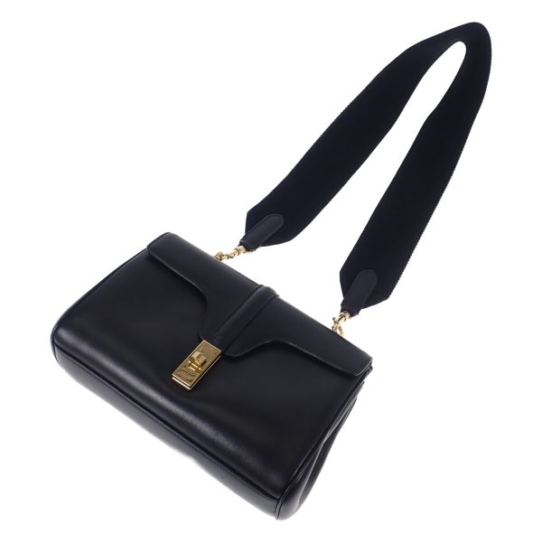 437106 02 Celine Teen Soft Shoulder bag Black