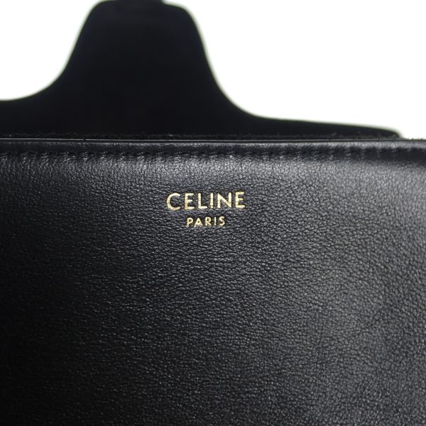 437106 05 Celine Teen Soft Shoulder bag Black