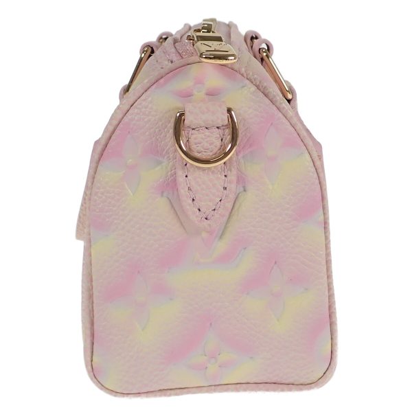 439126 03 Louis Vuitton Nano Speedy Summer Stardust 2way Bag Empreinte Pink