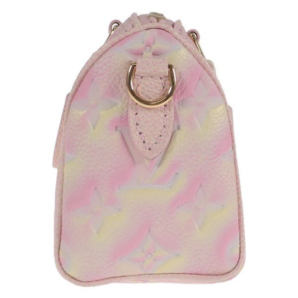439126 04 Louis Vuitton Nano Speedy Summer Stardust 2way Bag Empreinte Pink