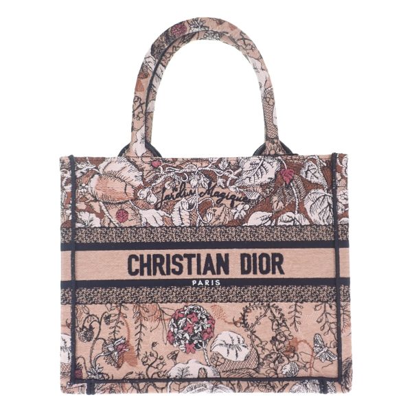 442864 02 Christian Dior Book Small Jardin Magique Tote Bag Pink