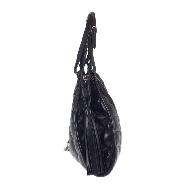 443028 05 Gucci Quilted Medium 2way Tote Shoulder Bag Black