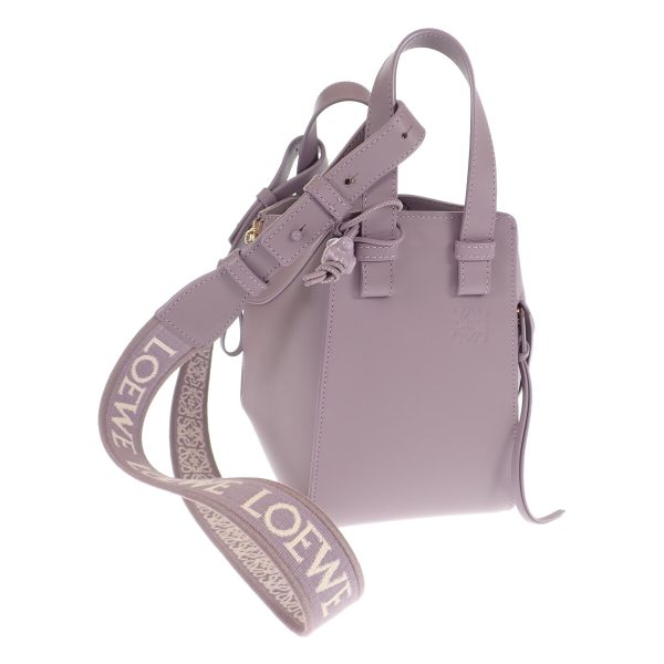 443922 01 Loewe Hammock Compact Handbag Purple