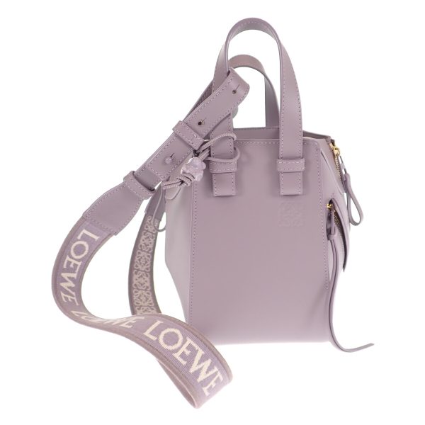 443922 02 Loewe Hammock Compact Handbag Purple