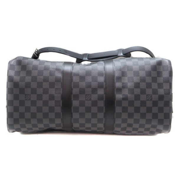 484 5 Louis Vuitton Keepall Bandouliere 45 Travel Bag Damier Graphite Black