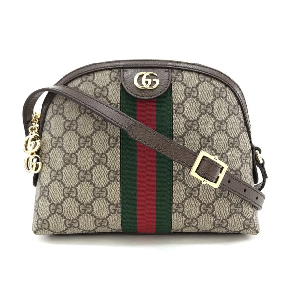 499621 k05ng 8745 01 GUCCI Bag Shoulder Bag Ophidia GG Supreme Canvas Beige Ebony