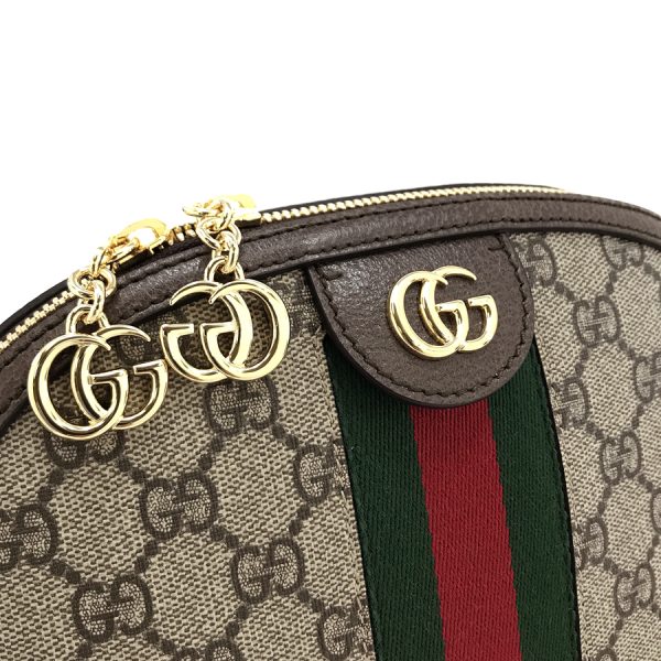 499621 k05ng 8745 06 GUCCI Bag Shoulder Bag Ophidia GG Supreme Canvas Beige Ebony