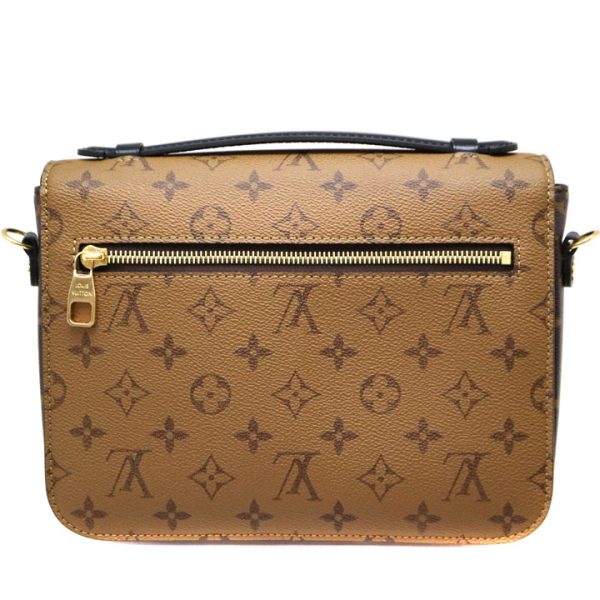 4997 2 Louis Vuitton Pochette Metis MM Monogram Reverse Hand Shoulder Bag Brown