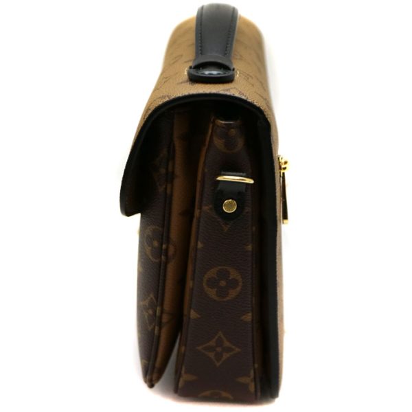 4997 3 Louis Vuitton Pochette Metis MM Monogram Reverse Hand Shoulder Bag Brown