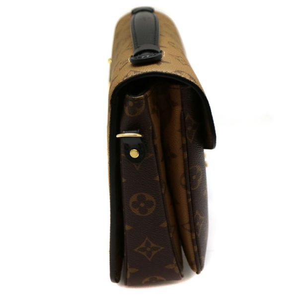 4997 4 Louis Vuitton Pochette Metis MM Monogram Reverse Hand Shoulder Bag Brown