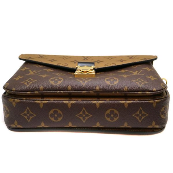 4997 5 Louis Vuitton Pochette Metis MM Monogram Reverse Hand Shoulder Bag Brown
