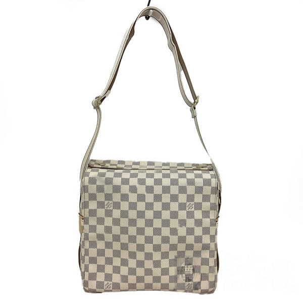 5 Louis Vuitton Naviglio Damier Azur Messenger Bag Shoulder Bag White