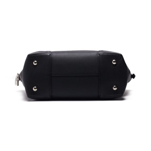 5 Louis Vuitton Parnassus Lockit MM Leather Handbag Noir