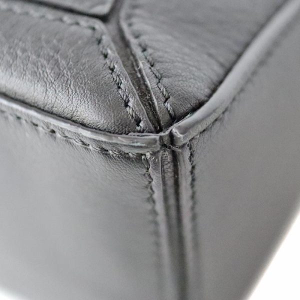 5 Loewe Puzzle Bag Mini Shoulder Bag Classic Calf Leather Black