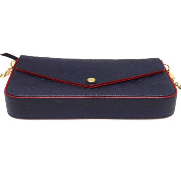 5 Louis Vuitton Pochette Felicie Empreinte Leather Navy