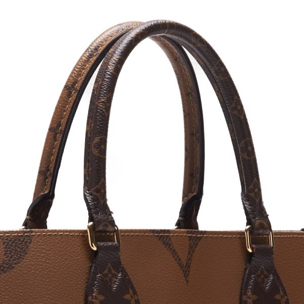 5 Louis Vuitton On The Go MM Monogram Giant Tote Bag Brown