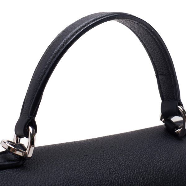 5 Louis Vuitton Lock Me Ever BB Leather Handbag Noir Black