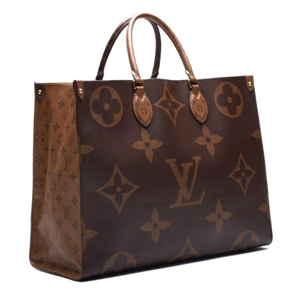 5 Louis Vuitton On The Go GM Monogram Giant Tote Bag Brown