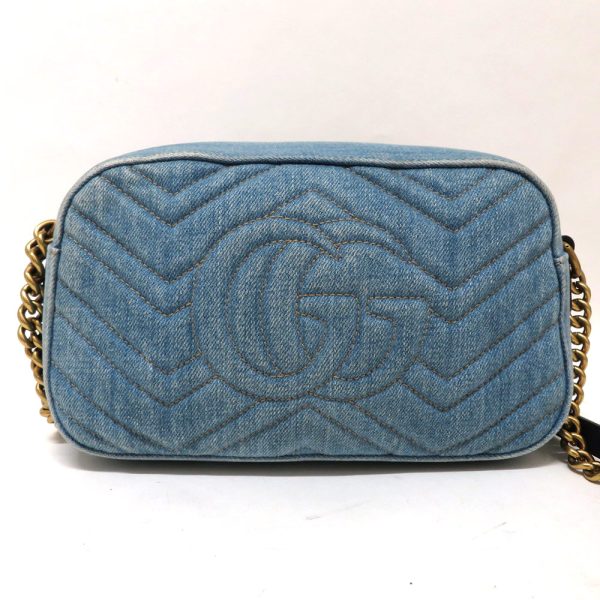 5 gu201022 2 01 Gucci Bag GG Marmont Denim AB Rank Shoulder Blue