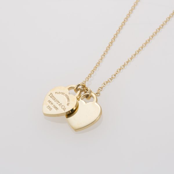 520410kwa550051 Tiffany Heart Mini K18 Necklace Gold