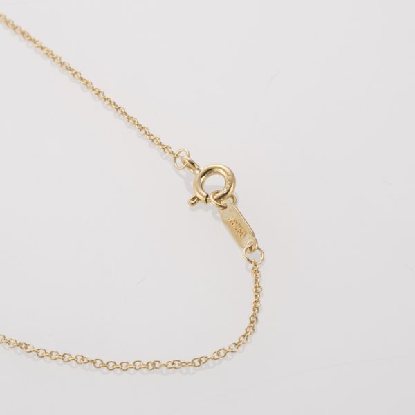 520410kwa550051 2 Tiffany Heart Mini K18 Necklace Gold