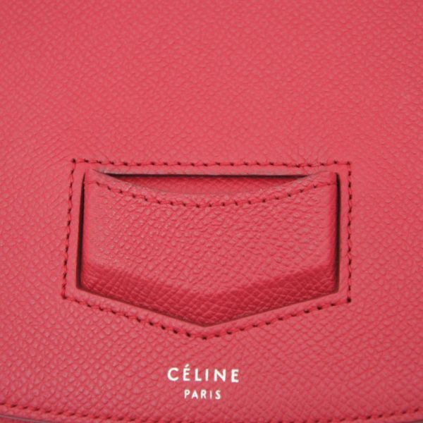 53444 7 Celine Trotter Leather Small Shoulder Bag Pink