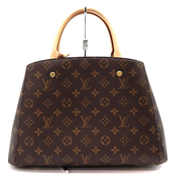 5457 2 LOUIS VUITTON Montaigne MM ShoulderHand Bag Monogram Canvas Brown