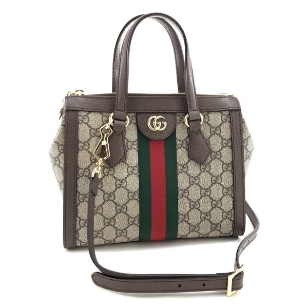 547551 k05nb 8745 01 GUCCI Bag Small Tote Bag 2WAY Shoulder Ophidia GG Supreme Canvas Beige Ebony