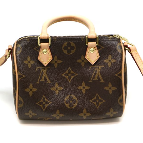 5537 2 Louis Vuitton Nano Speedy Bag 2WAY Bag Monogram Canvas Brown