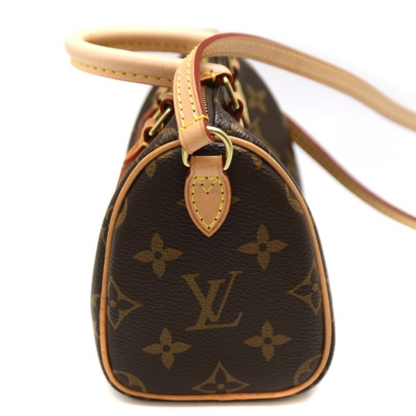 5537 3 Louis Vuitton Nano Speedy Bag 2WAY Bag Monogram Canvas Brown