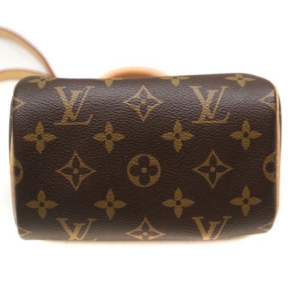 5537 5 Louis Vuitton Nano Speedy Bag 2WAY Bag Monogram Canvas Brown