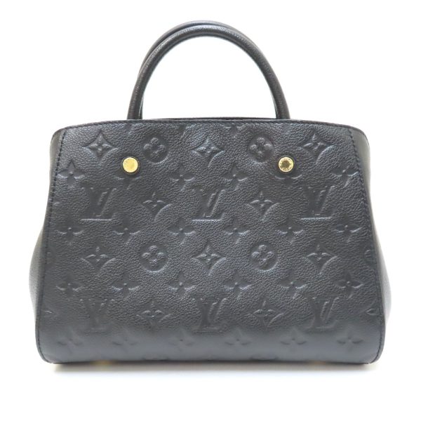 554521 1 Louis Vuitton Monogram Empreinte Montaigne BB Handbag Black