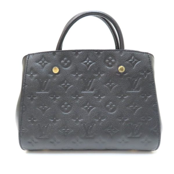 554521 3 Louis Vuitton Monogram Empreinte Montaigne BB Handbag Black